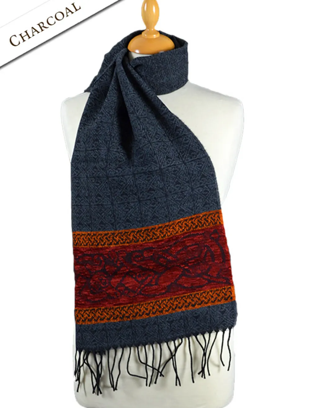 Glenaran Celtic Design Scarves^Celtic Dogs Pattern Scarf