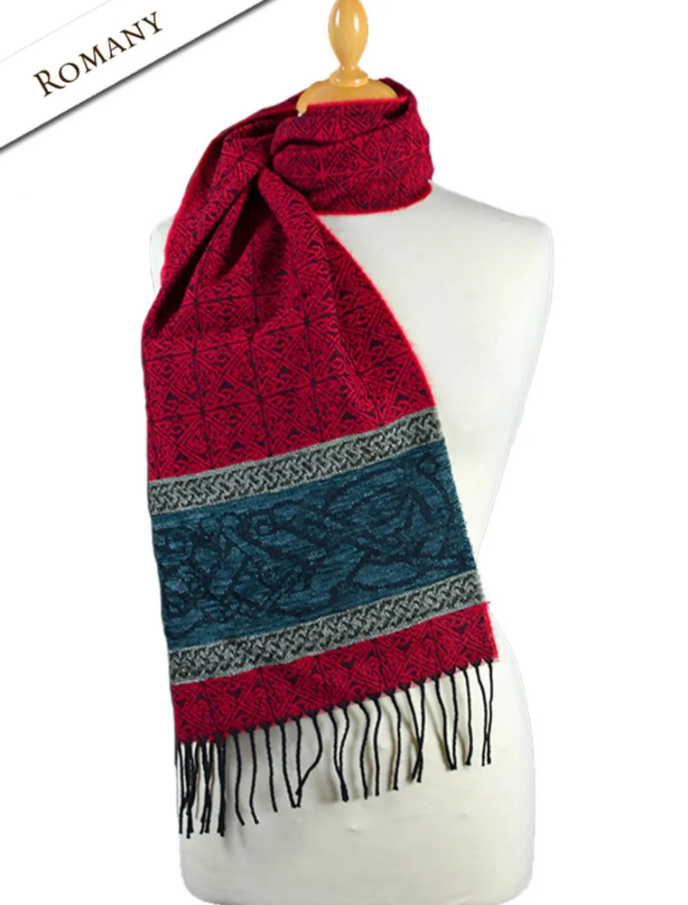 Glenaran Celtic Design Scarves^Celtic Dogs Pattern Scarf