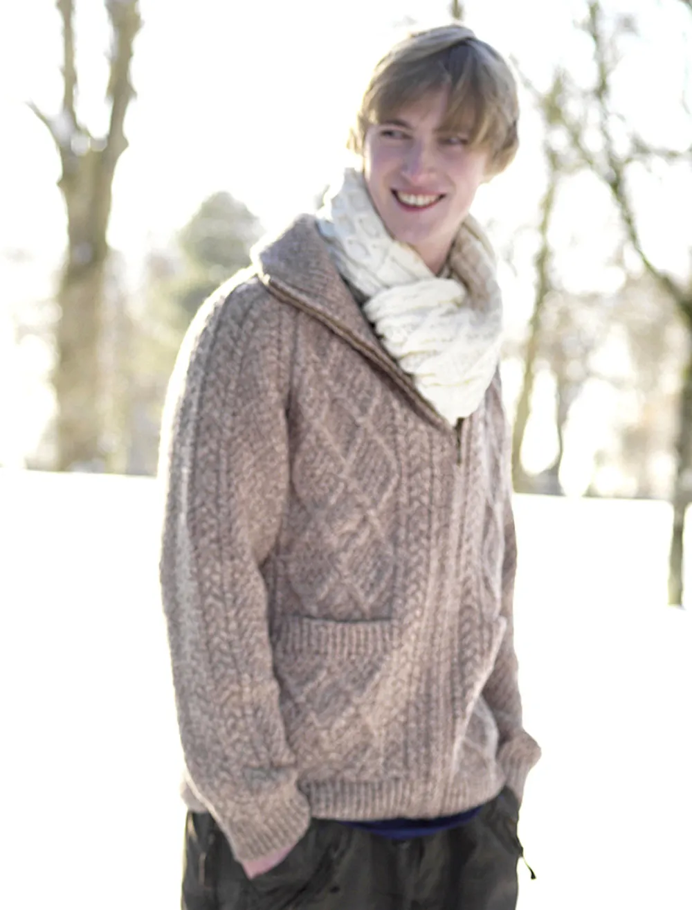 Glenaran Cardigans, Jackets & Coats^Hand Knit Zipper Cardigan with Pockets