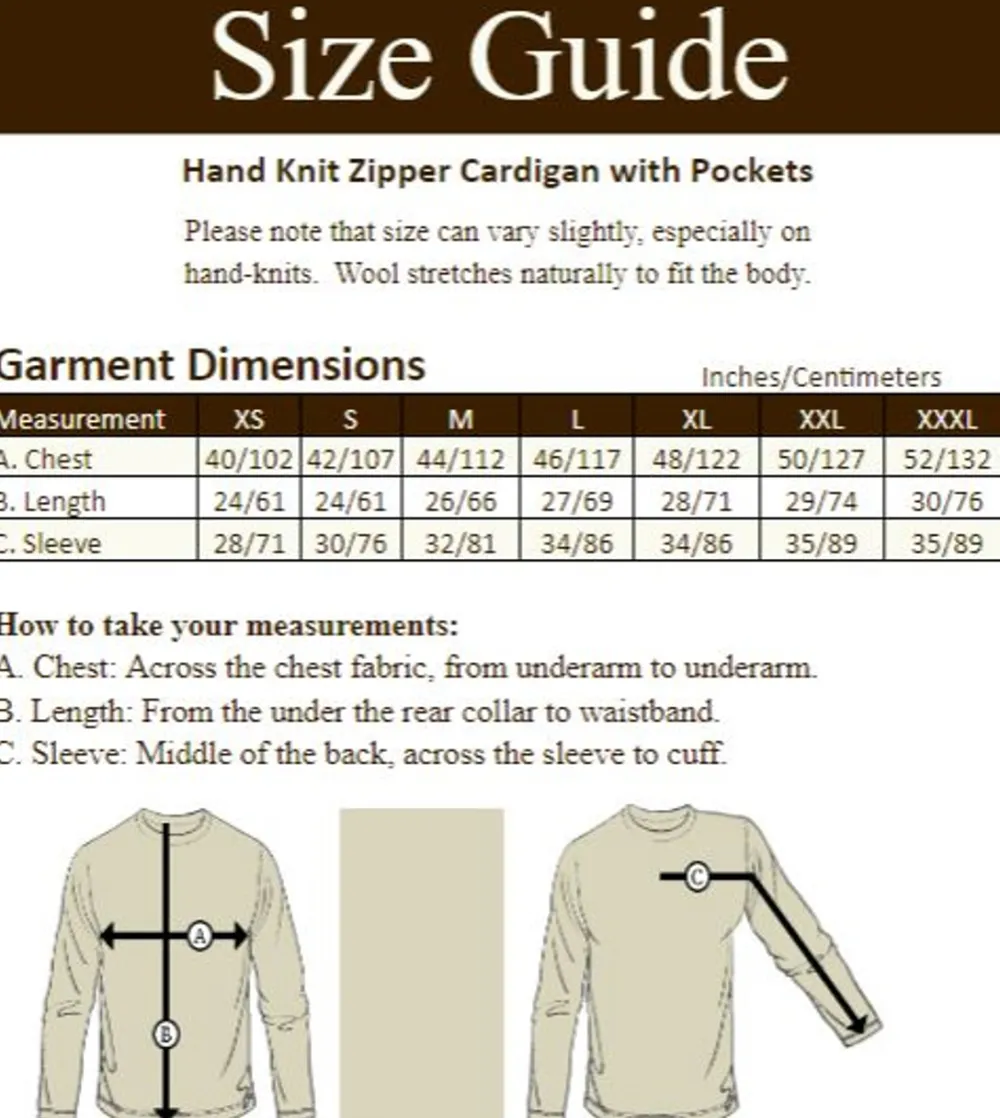 Glenaran Cardigans, Jackets & Coats^Hand Knit Zipper Cardigan with Pockets