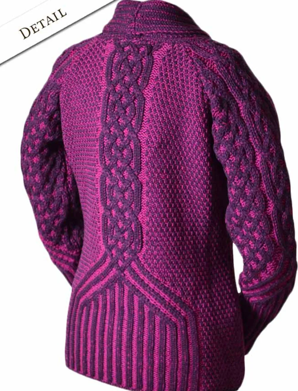 Glenaran Cardigans, Jackets & Coatigans^Shawl Neck Two-Tone Merino Cardigan