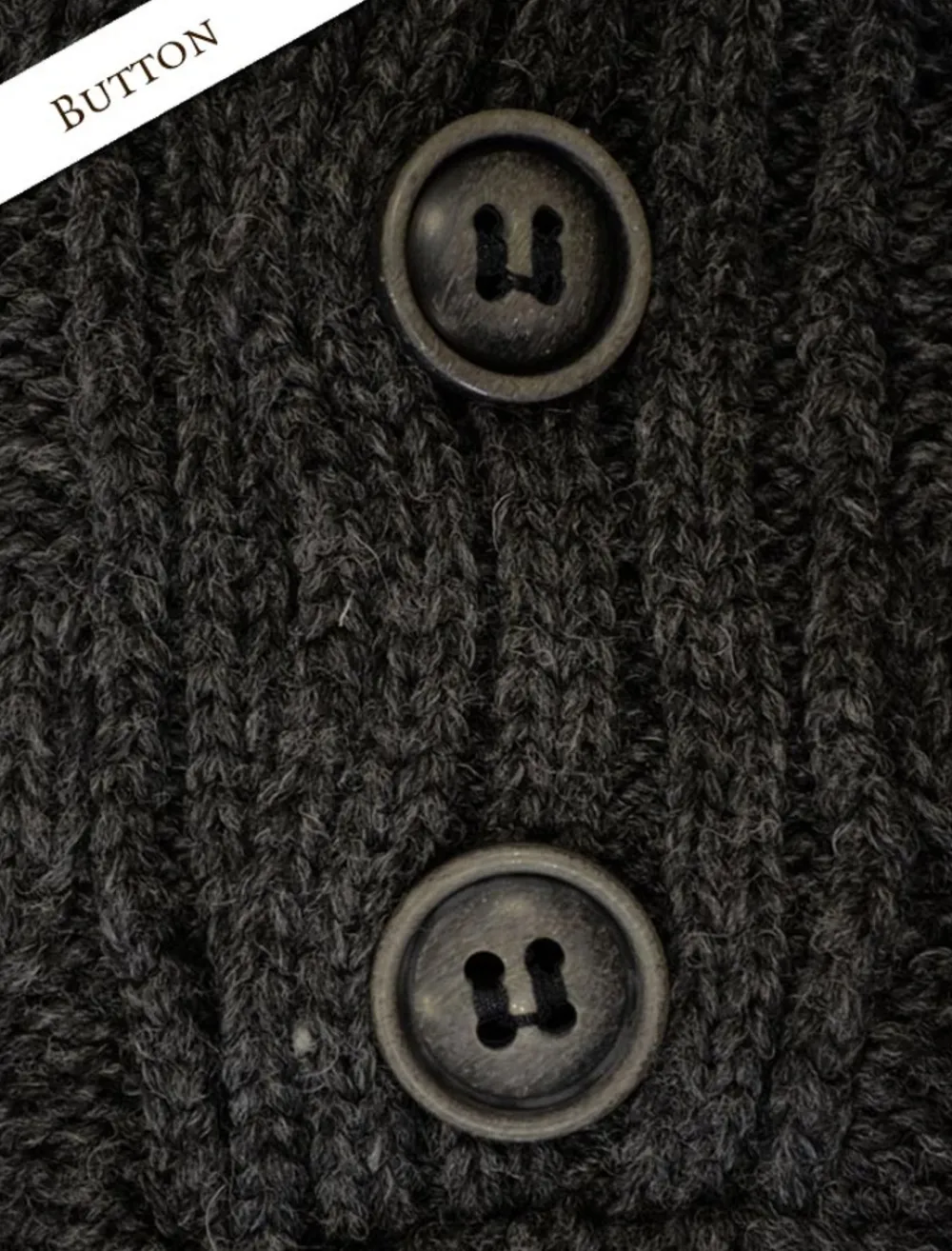 Glenaran Sweaters^Buttoned Merino Wool Sweater