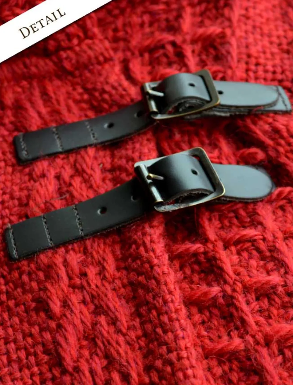 Glenaran Ponchos, Capes & Shawls^Shawl Collar Poncho with Leather Buckle Detail