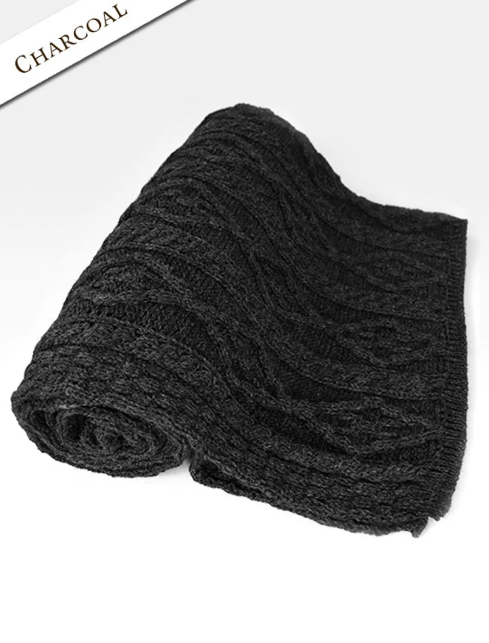 Glenaran Knitted Wool Throws^Diamond Aran Throw