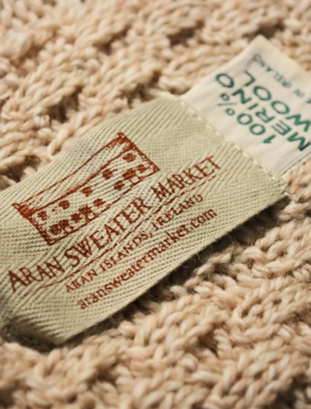 Glenaran Knitted Wool Throws^Diamond Aran Throw