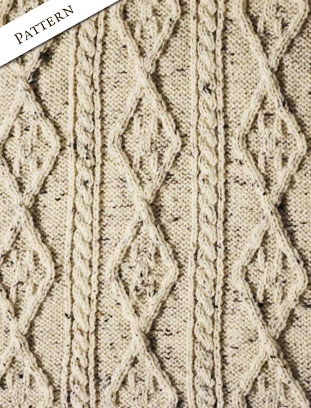 Glenaran Knitted Wool Throws^Diamond Aran Throw