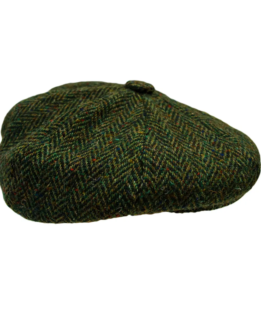 Glenaran Irish Flat Caps^Donegal Tweed Mens Gatsby Cap - Green