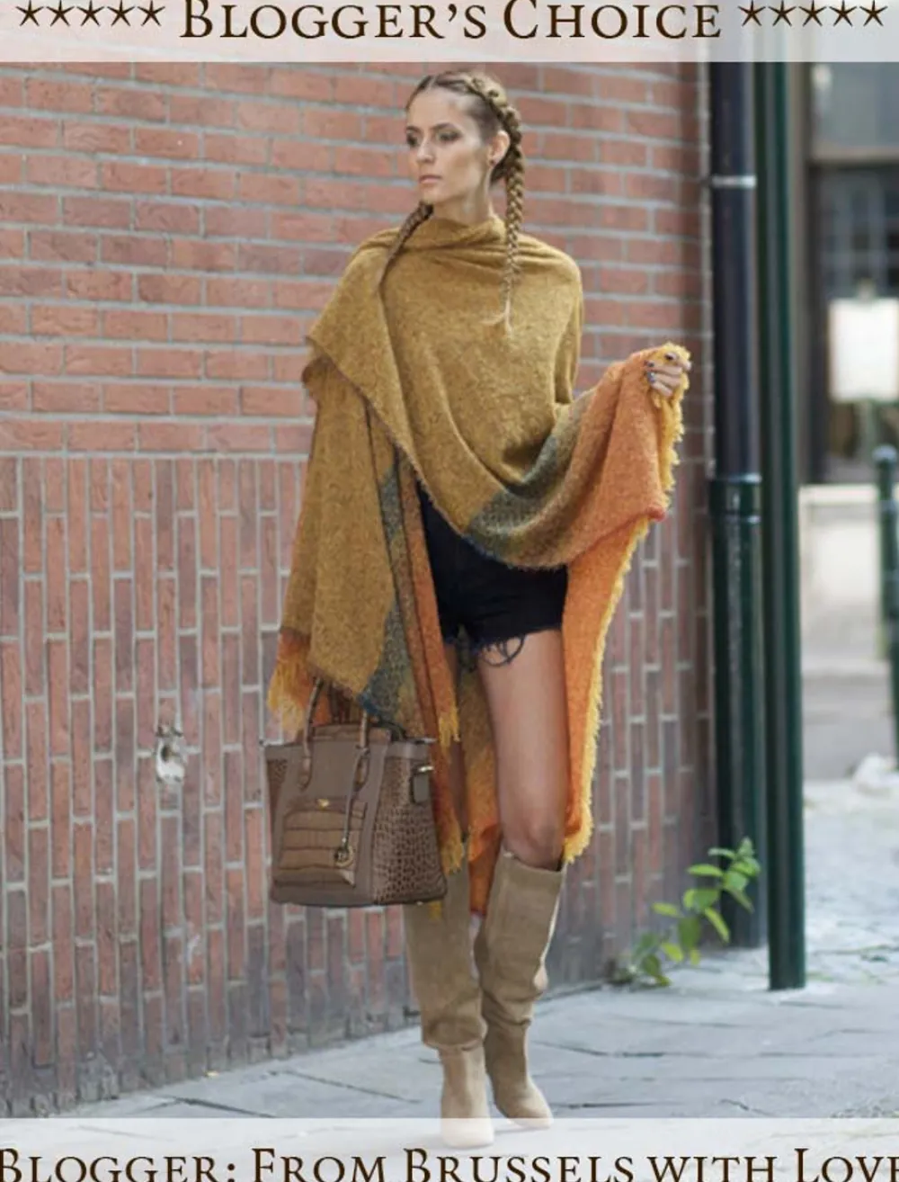 Glenaran Ponchos, Capes & Shawls^Lambswool Celtic Ruana Wrap