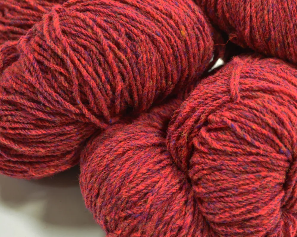 Glenaran Aran Wool^Aran Wool Knitting Hanks - Raspberry Fleck