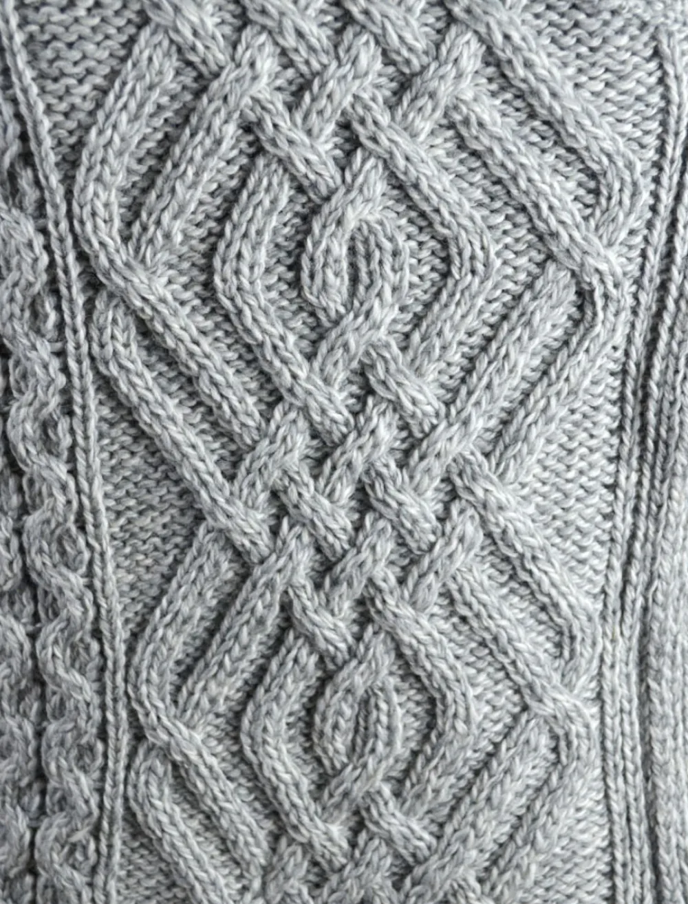 Glenaran Cardigans, Jackets & Coatigans^Aran Knit Coatigan with Celtic Knot Side Zip