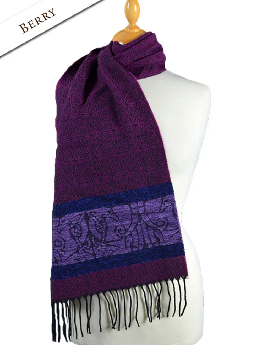 Glenaran Celtic Design Scarves^Celtic Birds Pattern Scarf