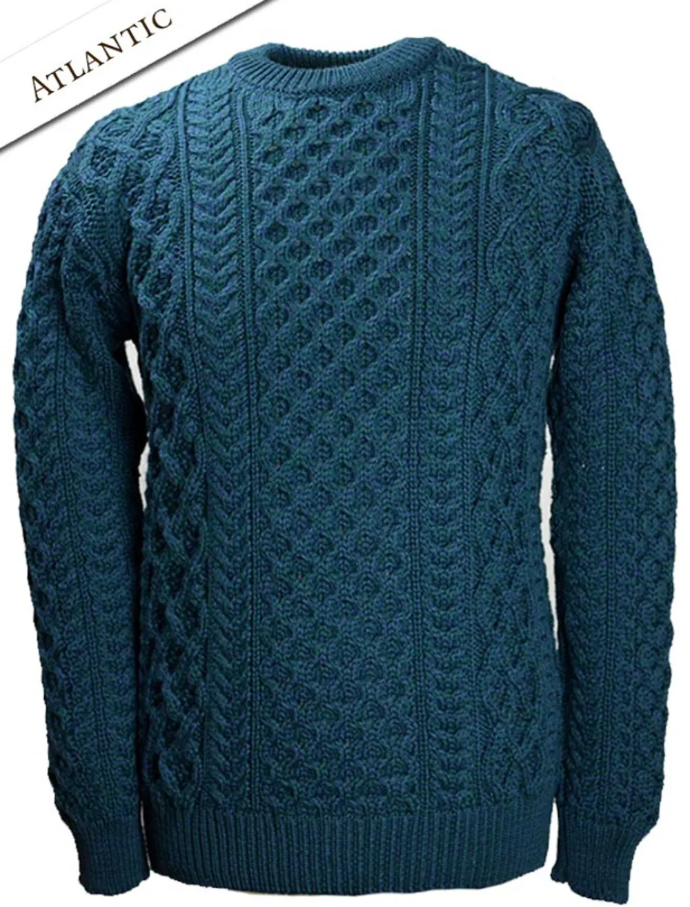 Glenaran Sweaters^Heavyweight Merino Wool Aran Sweater