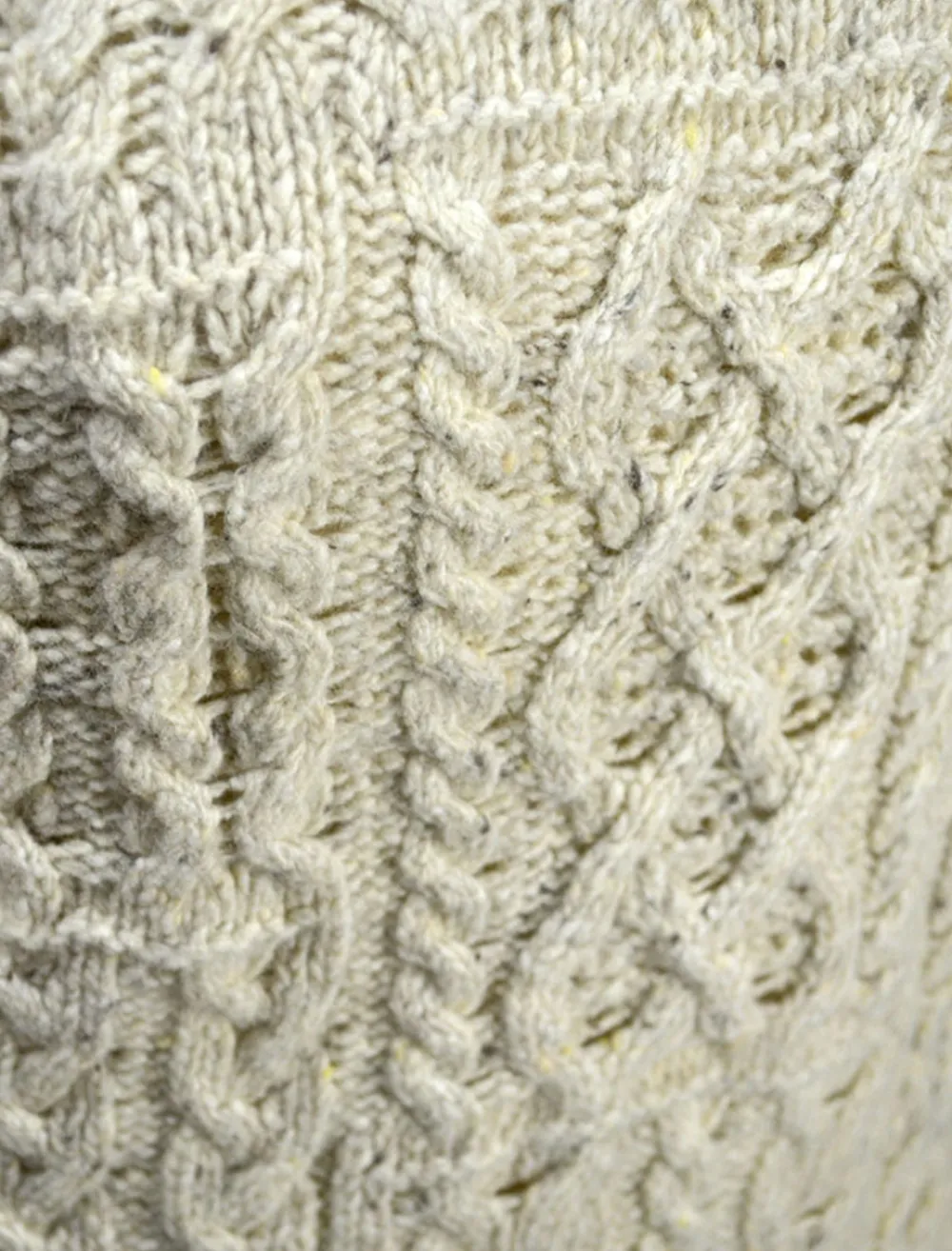 Glenaran Sweaters^Wool Cashmere Patchwork Aran Sweater