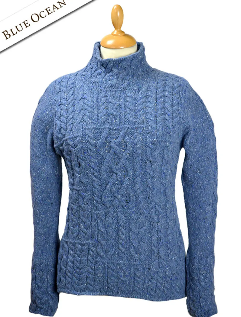 Glenaran Sweaters^Wool Cashmere Patchwork Aran Sweater