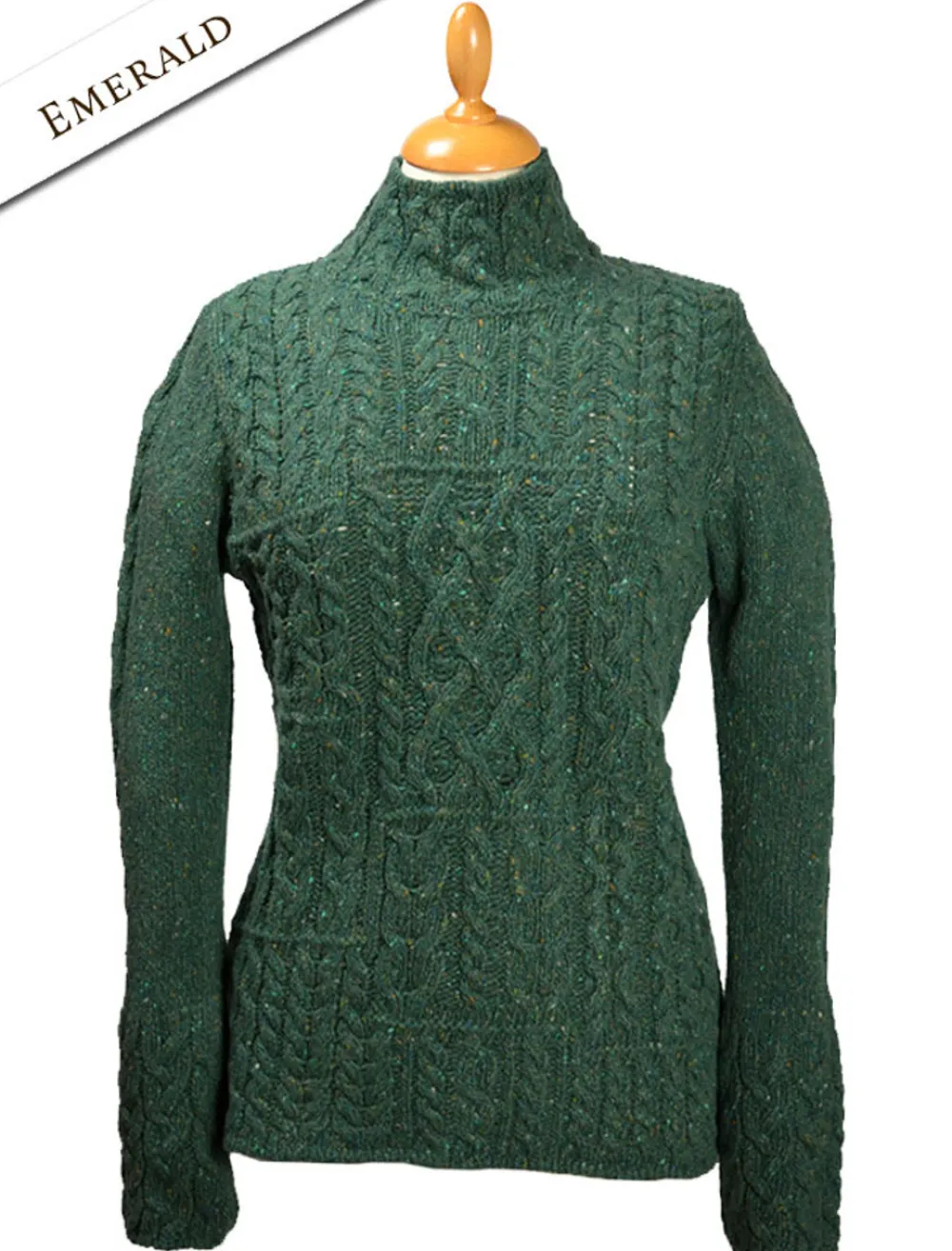 Glenaran Sweaters^Wool Cashmere Patchwork Aran Sweater