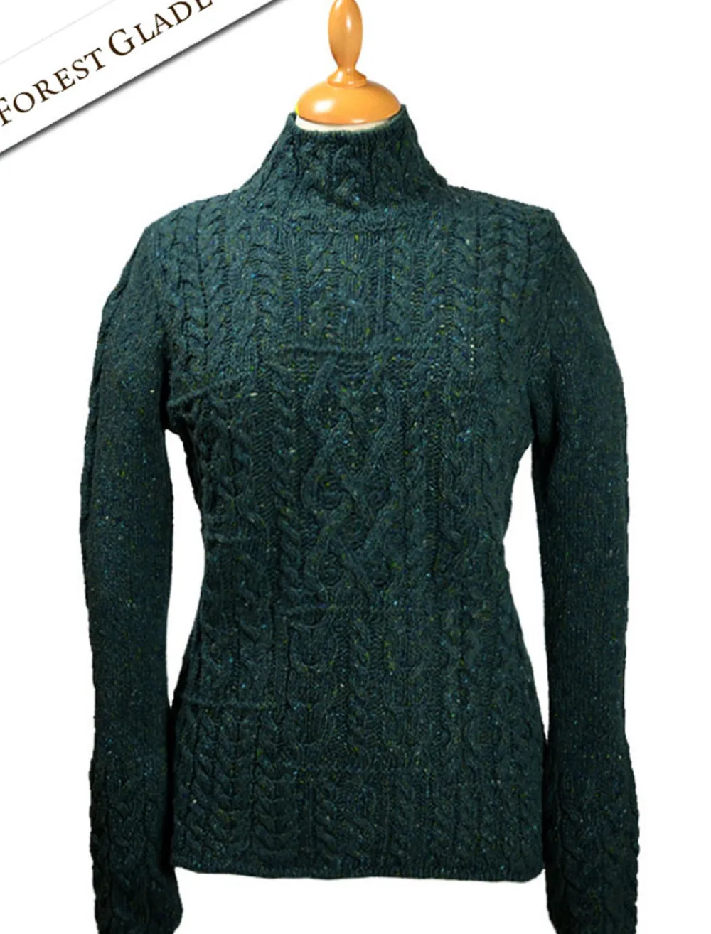 Glenaran Sweaters^Wool Cashmere Patchwork Aran Sweater