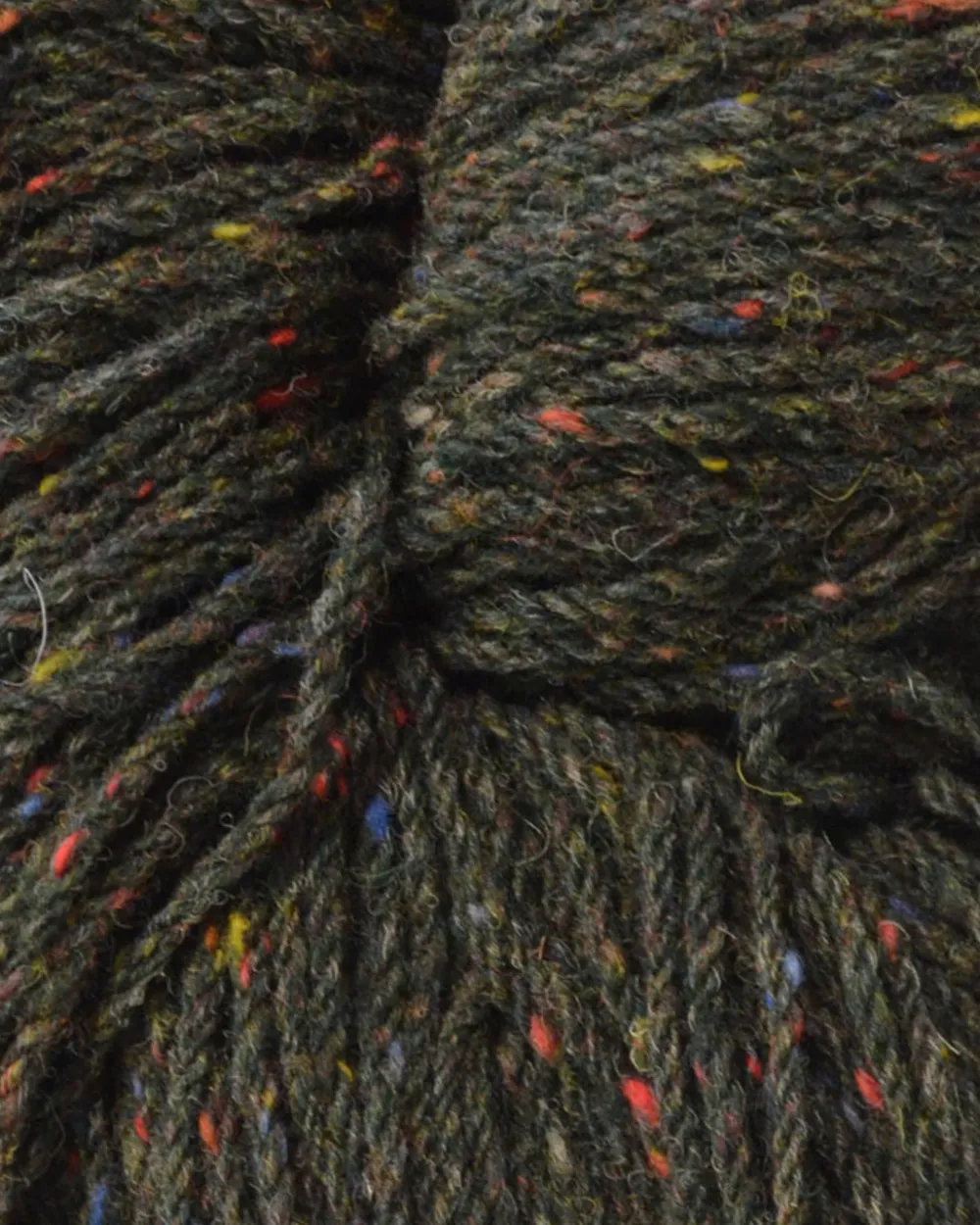 Glenaran Aran Wool^Aran Wool Knitting Hanks - Green Fleck