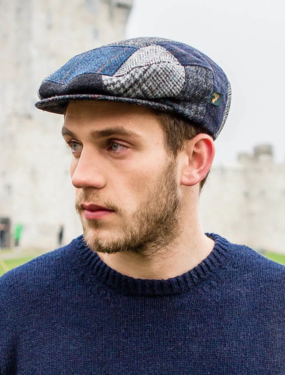 Glenaran Irish Flat Caps^Trinity Flat Cap - Patchwork C