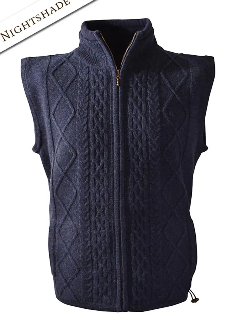 Glenaran Cardigans, Jackets & Coats^Windproof Aran Style Bodywarmer