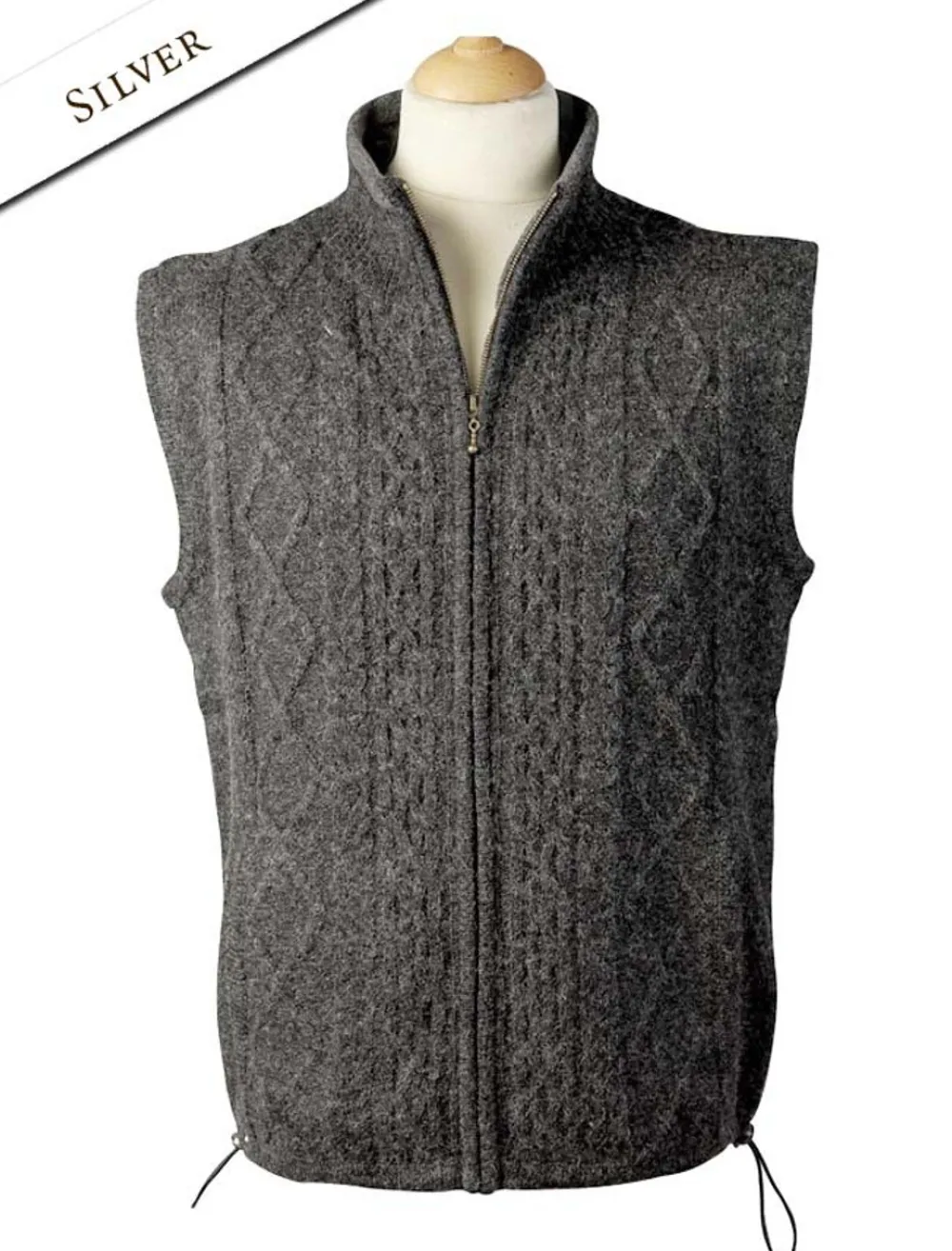 Glenaran Cardigans, Jackets & Coats^Windproof Aran Style Bodywarmer