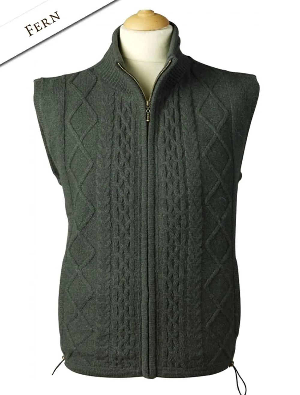 Glenaran Cardigans, Jackets & Coats^Windproof Aran Style Bodywarmer