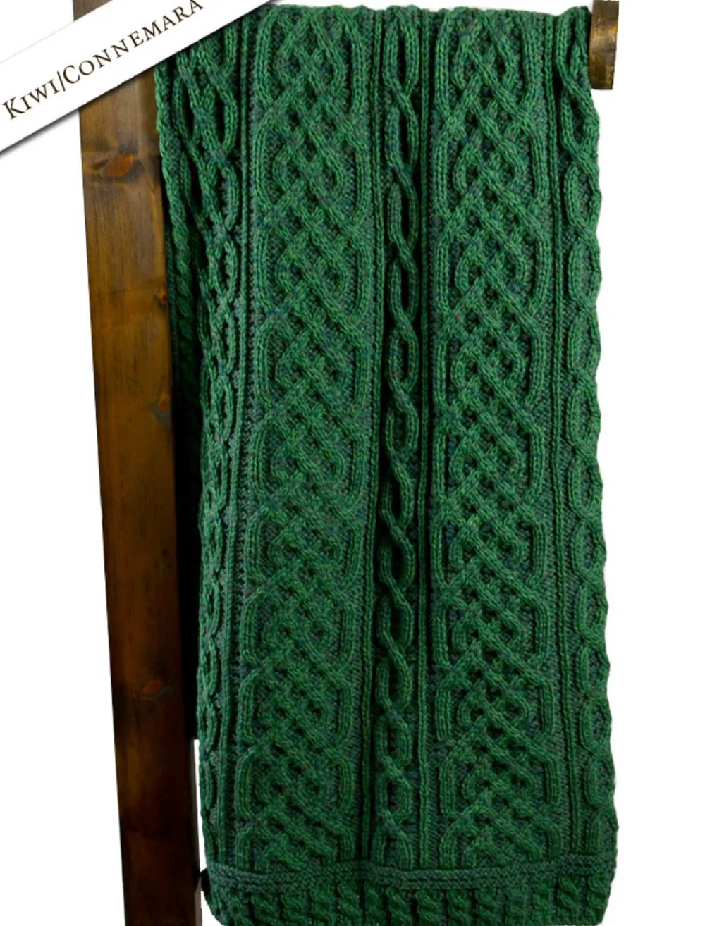 Glenaran Knitted Wool Throws^Plated Aran Throw