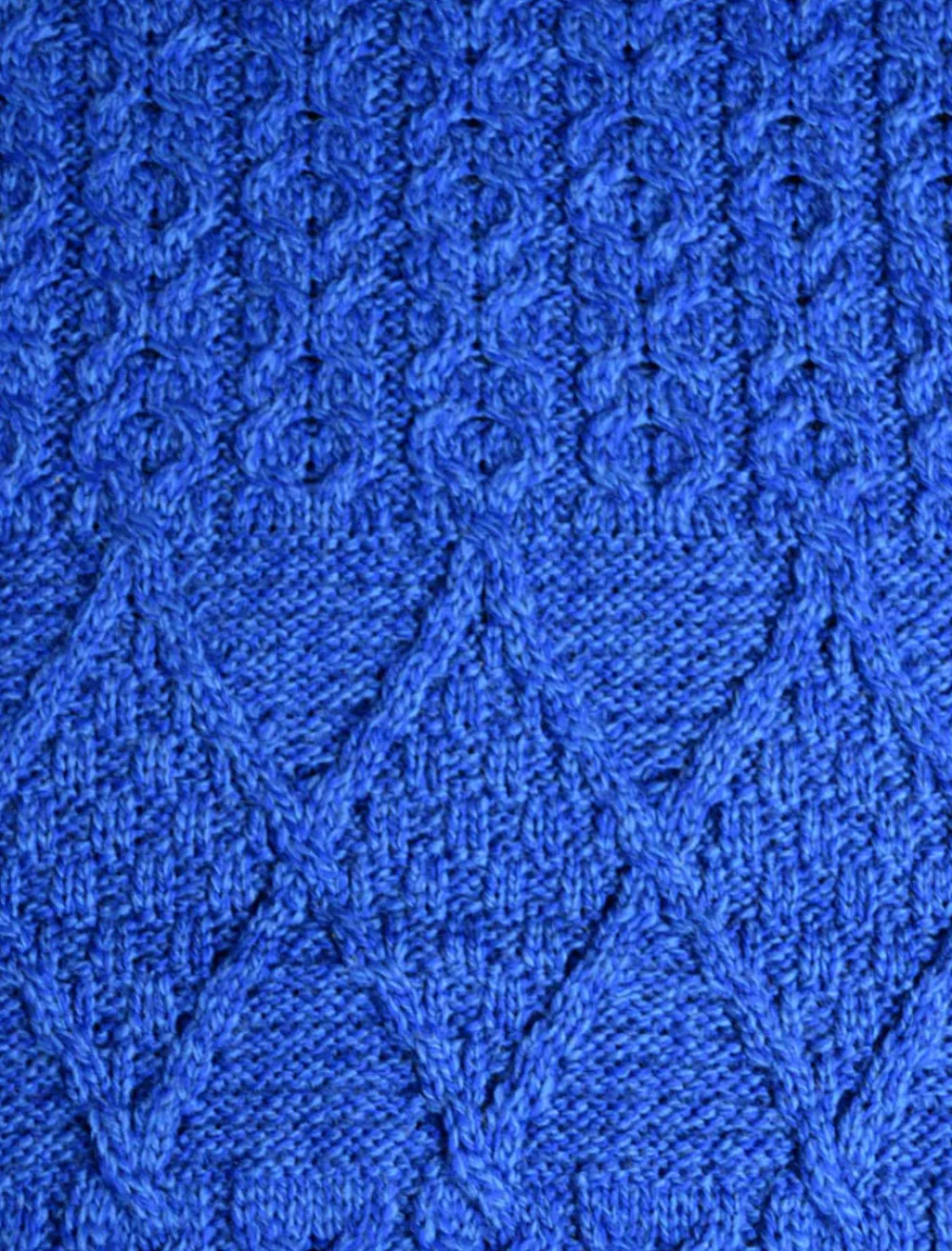 Glenaran Knitted Wool Scarves^Aran Snood Scarf with Buttons