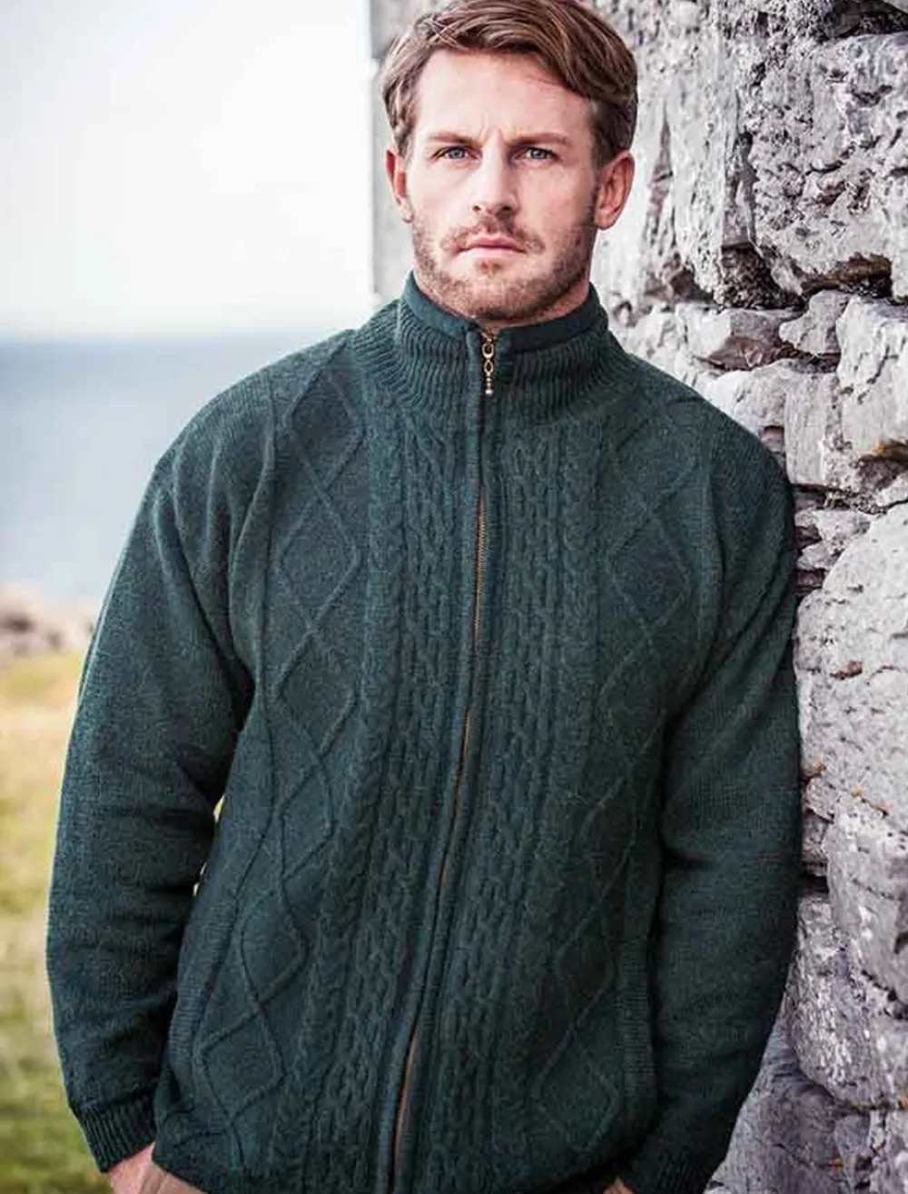 Glenaran Cardigans, Jackets & Coats^Windproof Aran Style Jacket
