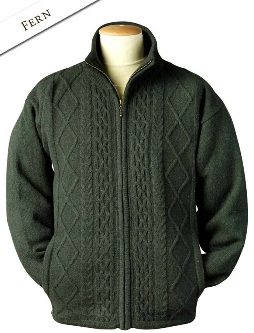 Glenaran Cardigans, Jackets & Coats^Windproof Aran Style Jacket