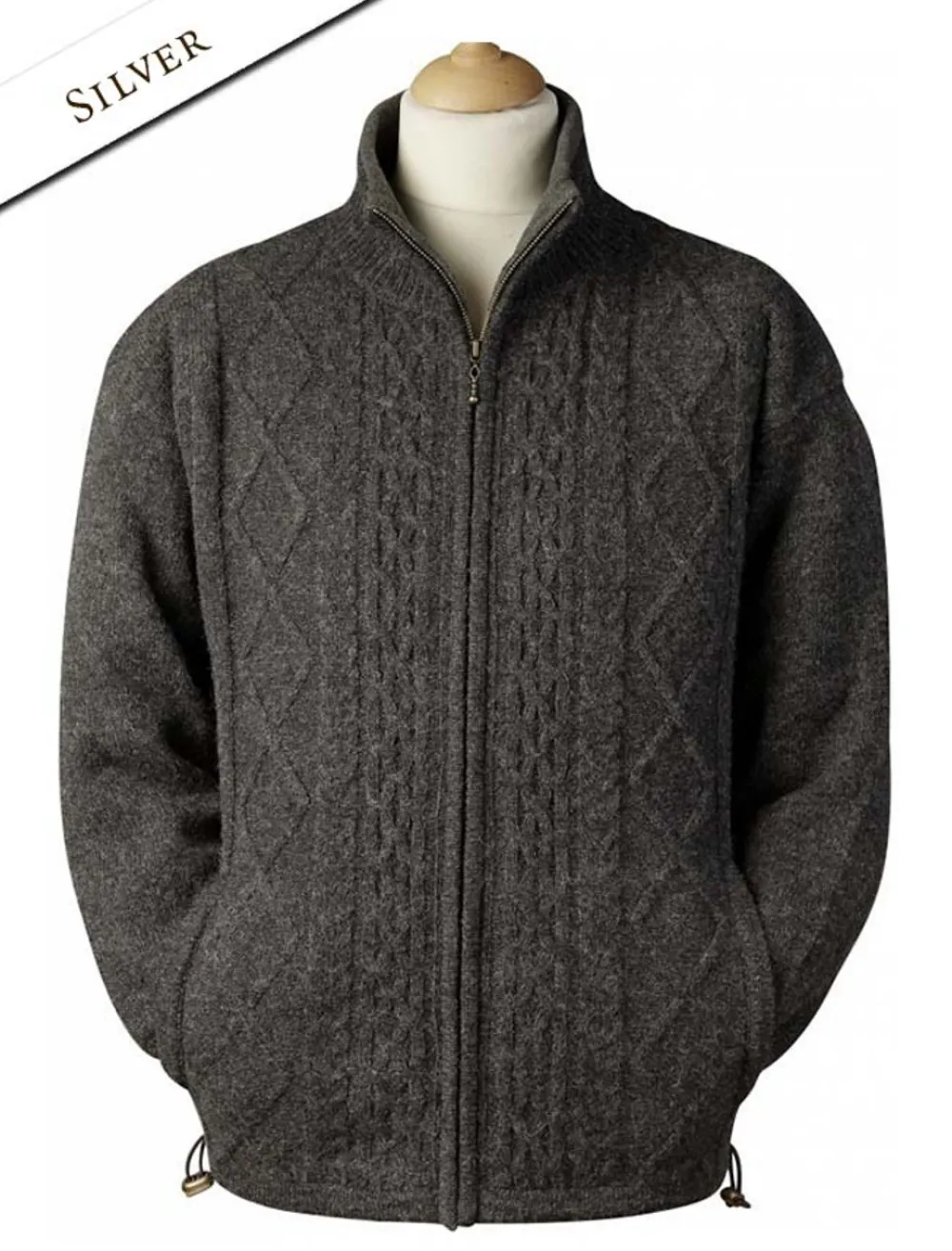Glenaran Cardigans, Jackets & Coats^Windproof Aran Style Jacket