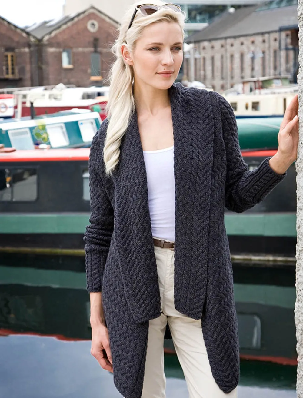 Glenaran Cardigans, Jackets & Coatigans^Waterfall Cable Cardigan