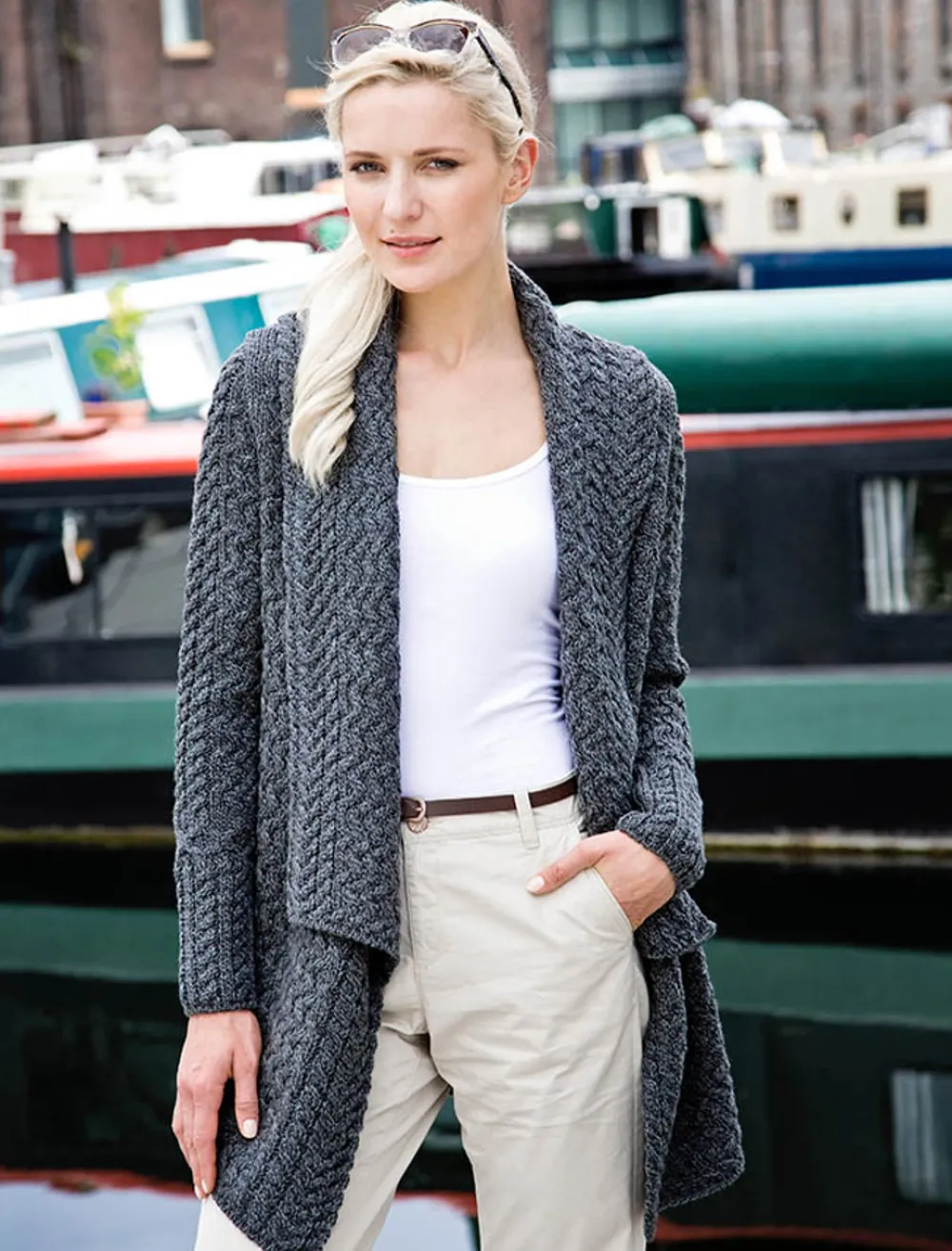 Glenaran Cardigans, Jackets & Coatigans^Waterfall Cable Cardigan