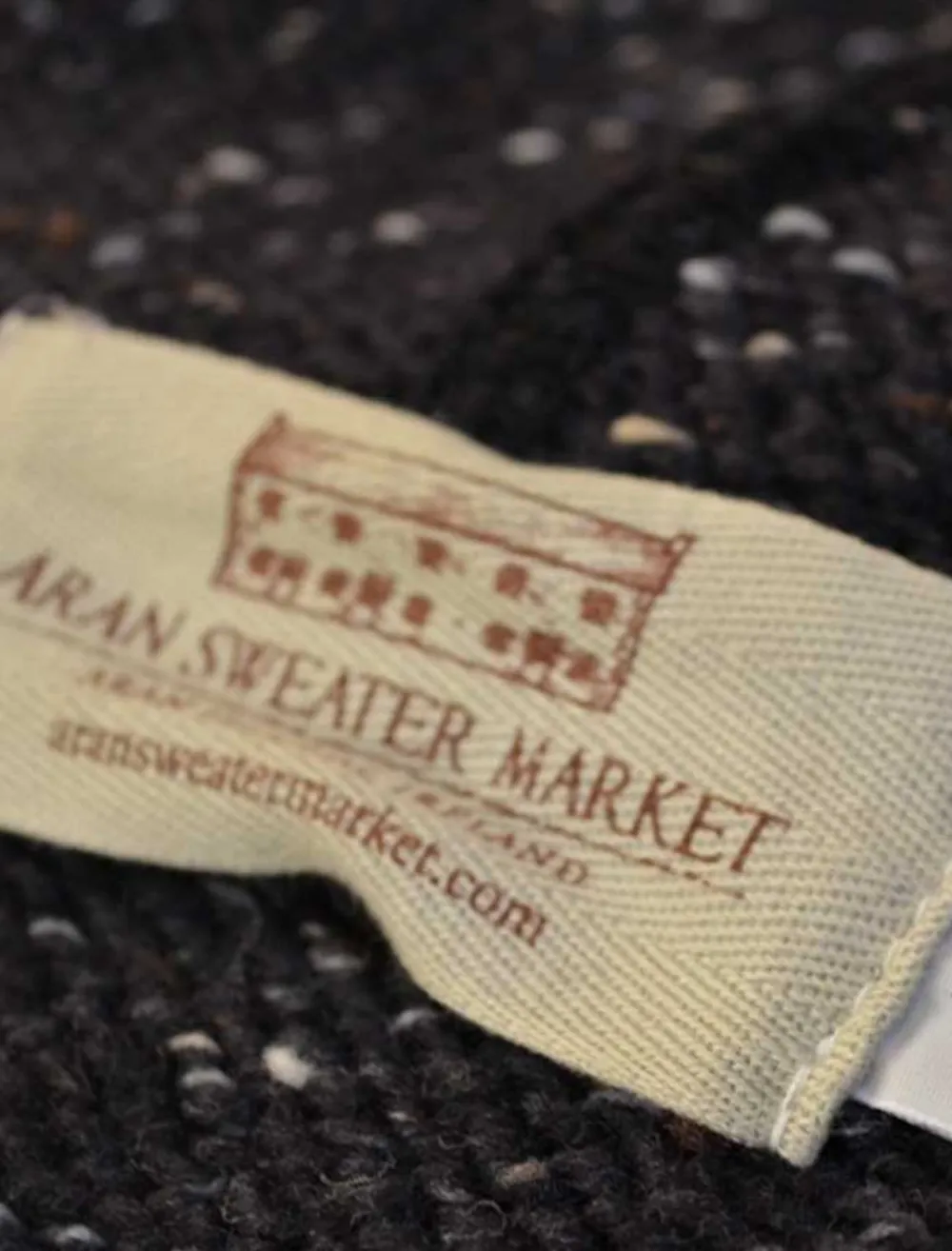 Glenaran Sweaters^Men's Donegal Tweed 2 Button Sweater