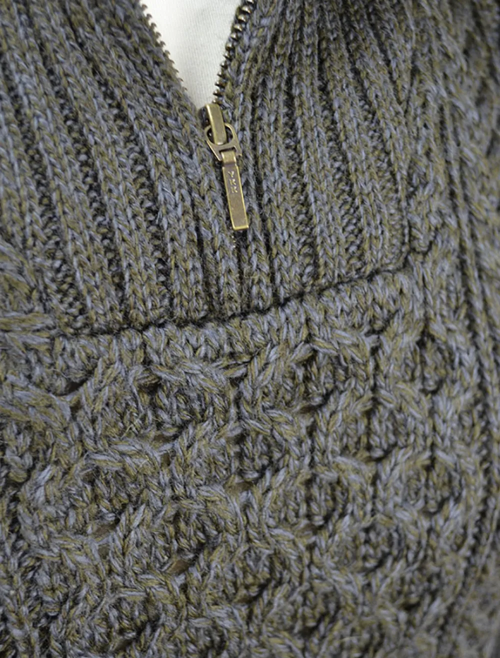 Glenaran Sweaters^Womens Heavyweight Merino Wool Aran Troyer