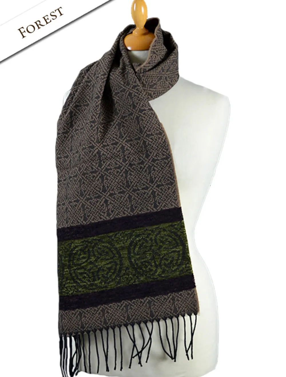 Glenaran Celtic Design Scarves^Celtic Nordic Pattern Scarf