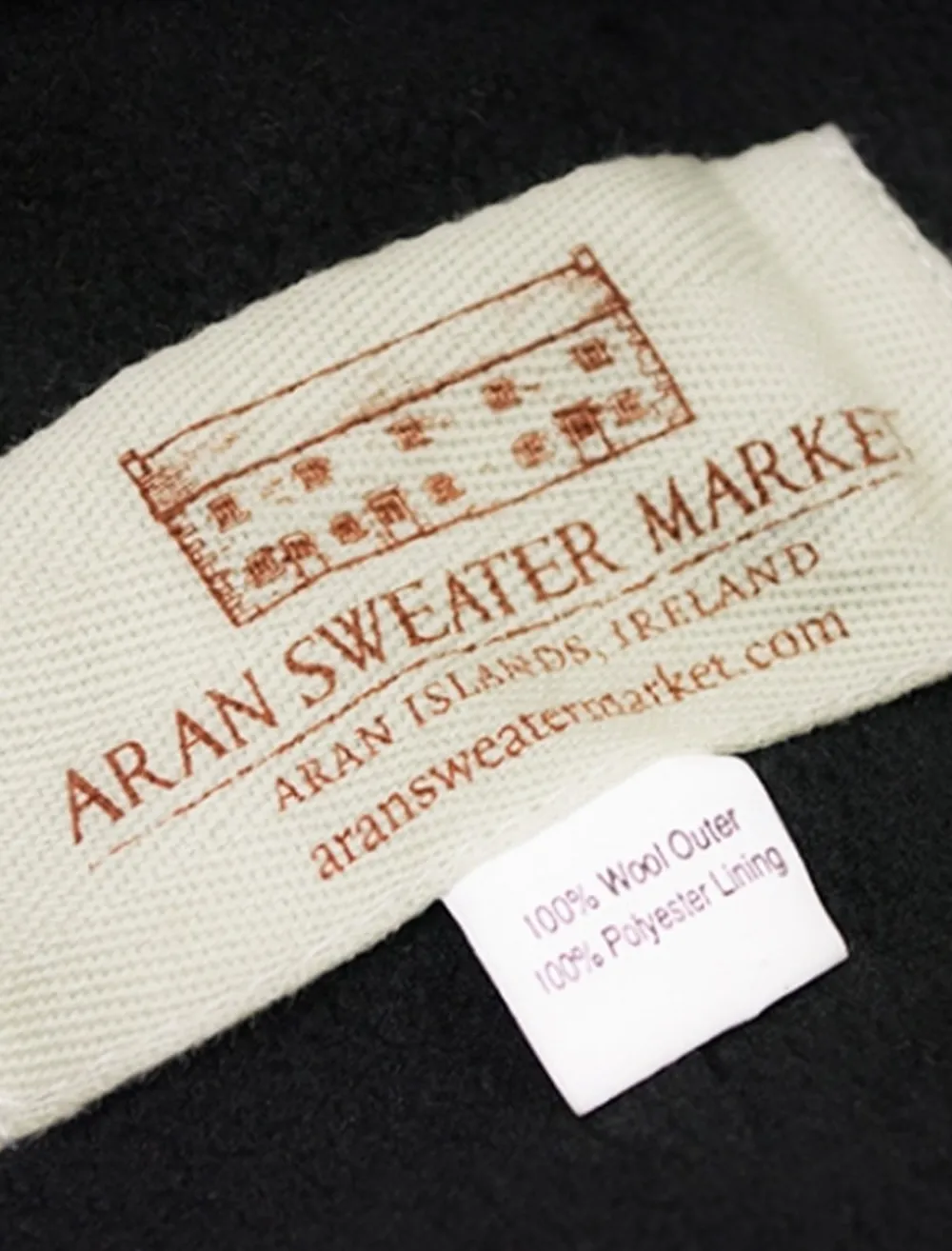 Glenaran Irish Wool Hats^Aran Fleece Lined Beanie