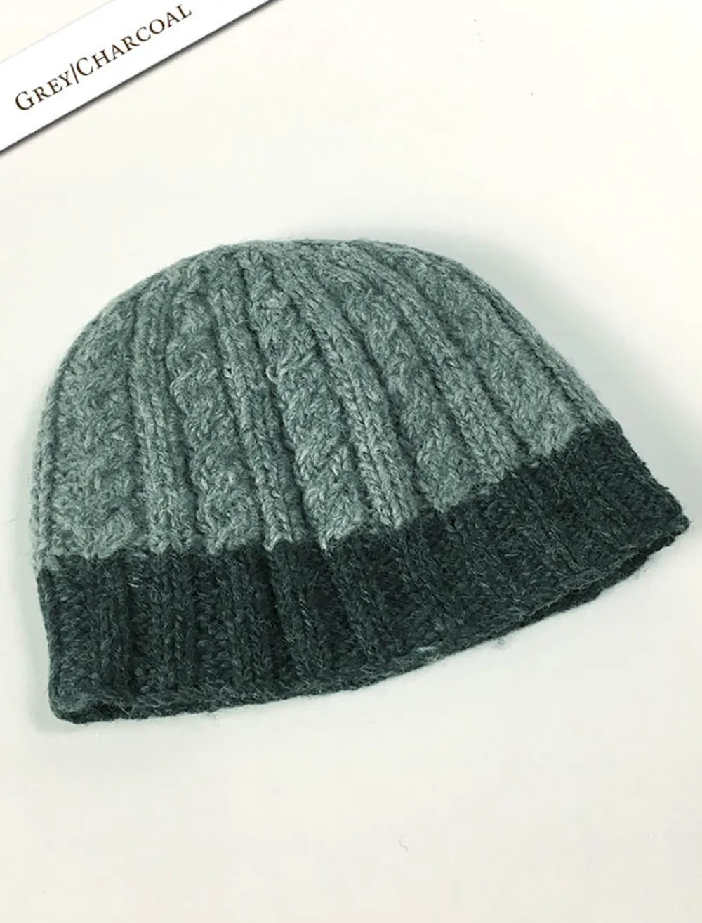 Glenaran Irish Wool Hats^Aran Fleece Lined Beanie