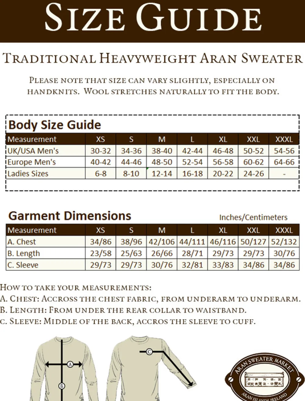 Glenaran Sweaters^Women's Heavyweight Traditional Aran Wool Sweater