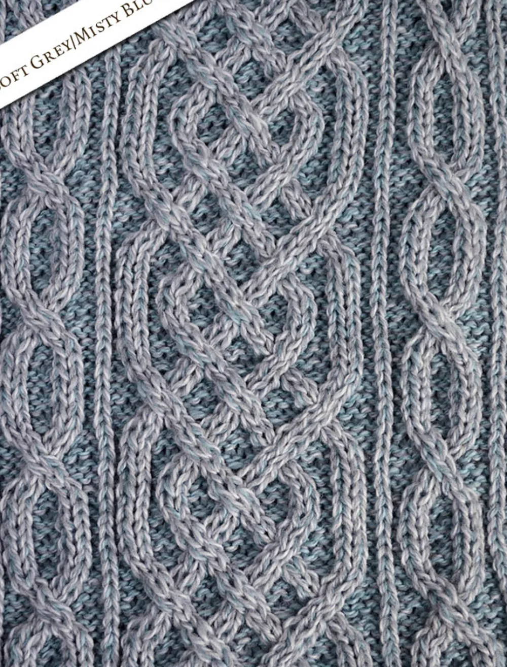 Glenaran Knitted Wool Scarves^Aran Plated Scarf