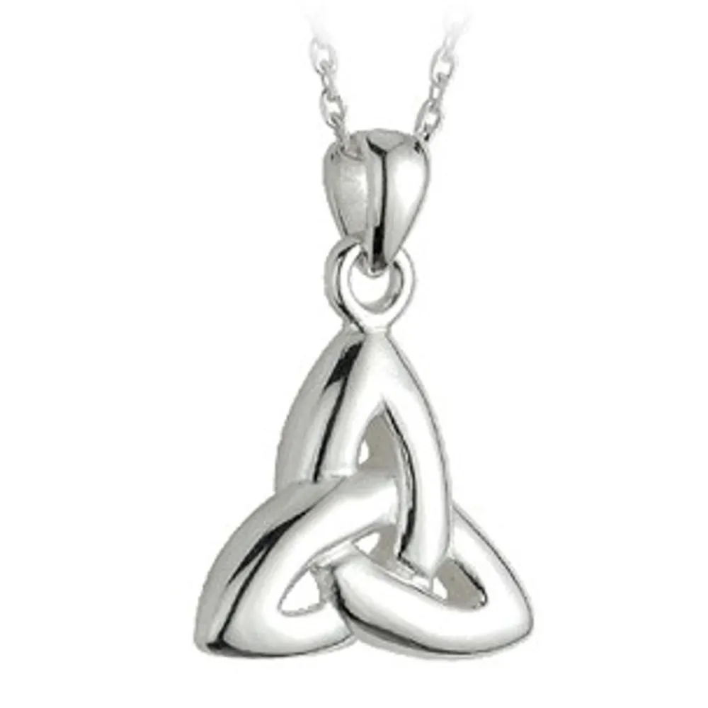 Glenaran Jewelry|Jewelry^Sterling Silver Double-Sided Trinity Knot Pendant