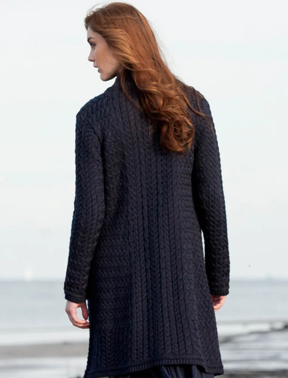 Glenaran Cardigans, Jackets & Coatigans^Trellis Aran Coat