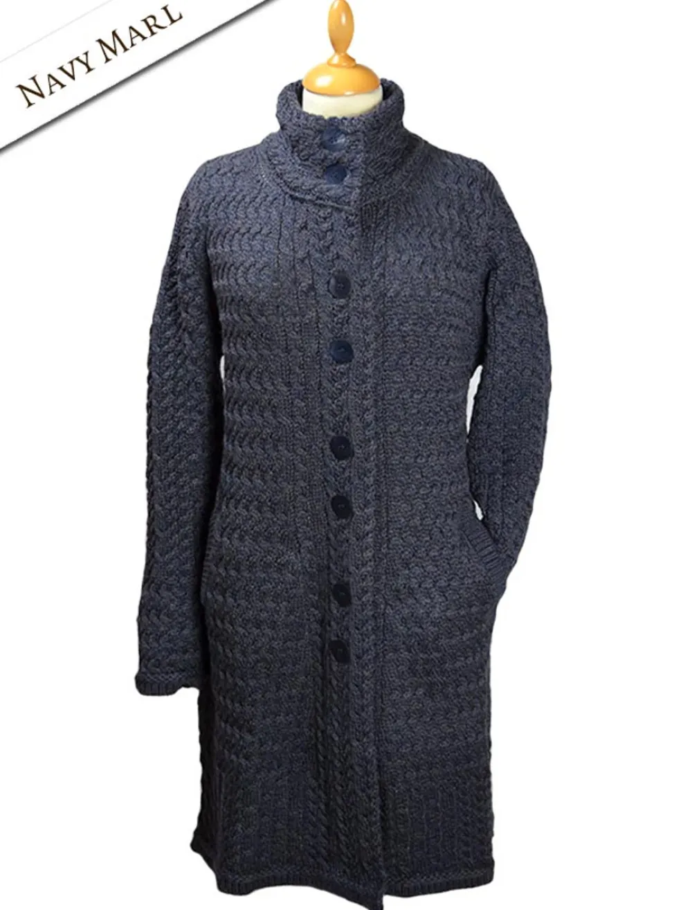 Glenaran Cardigans, Jackets & Coatigans^Trellis Aran Coat