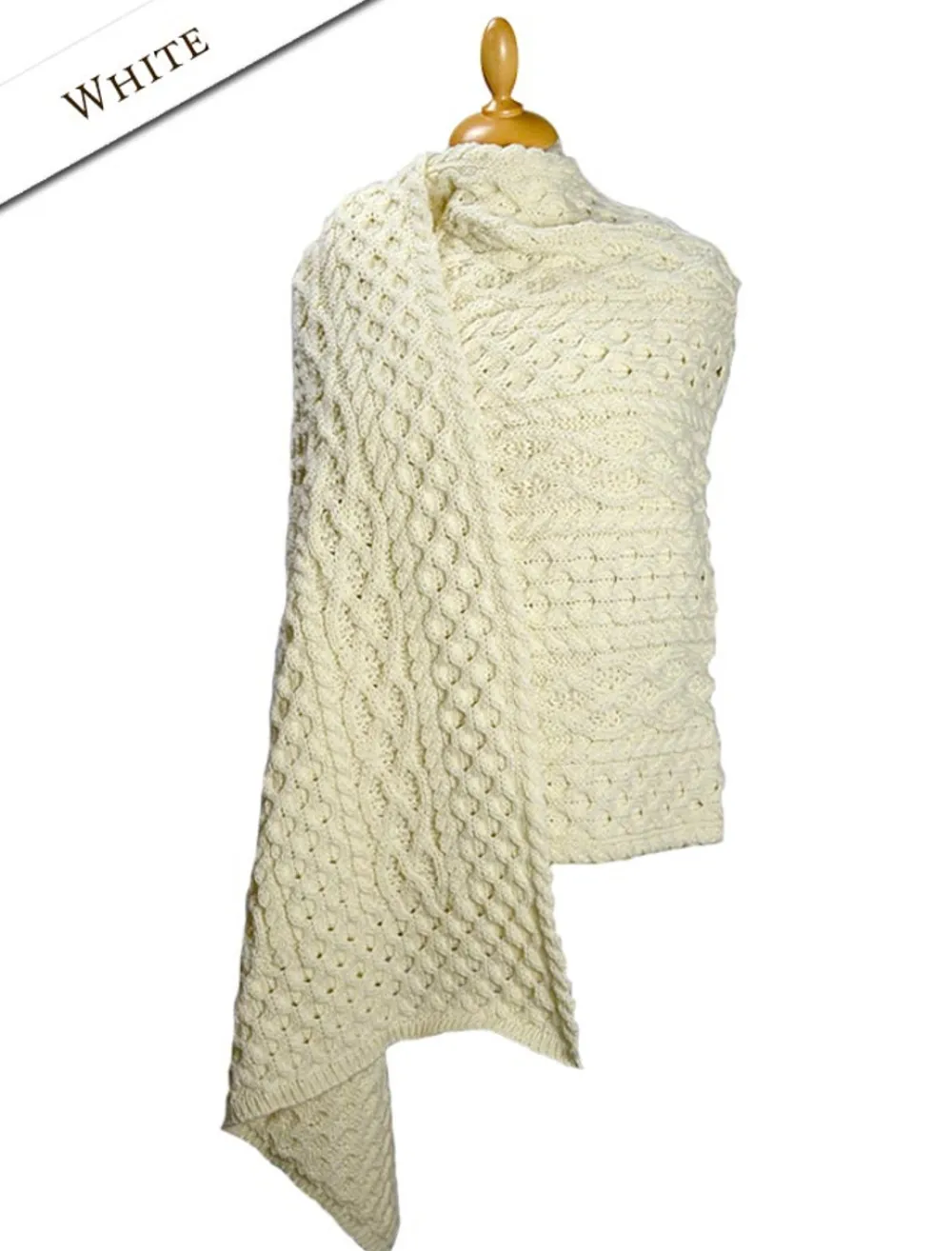 Glenaran Ponchos, Capes & Shawls^Cable Aran Wrap