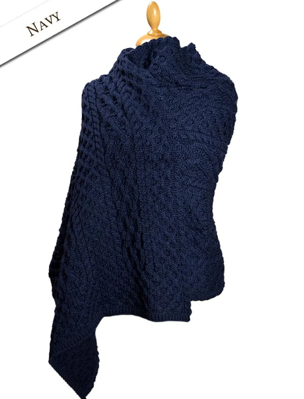 Glenaran Ponchos, Capes & Shawls^Cable Aran Wrap