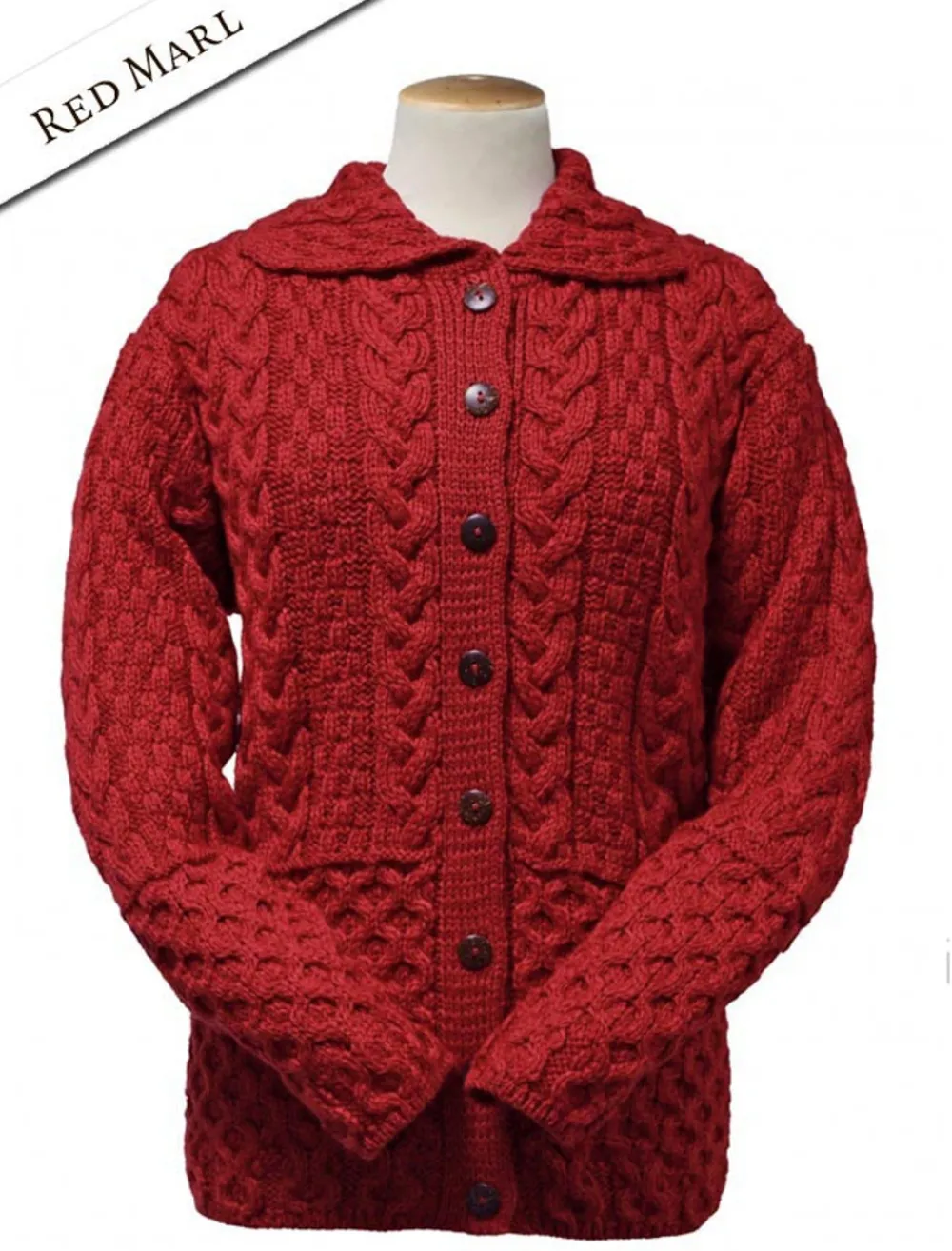 Glenaran Cardigans, Jackets & Coatigans^Honeycomb Button-Up Cardigan