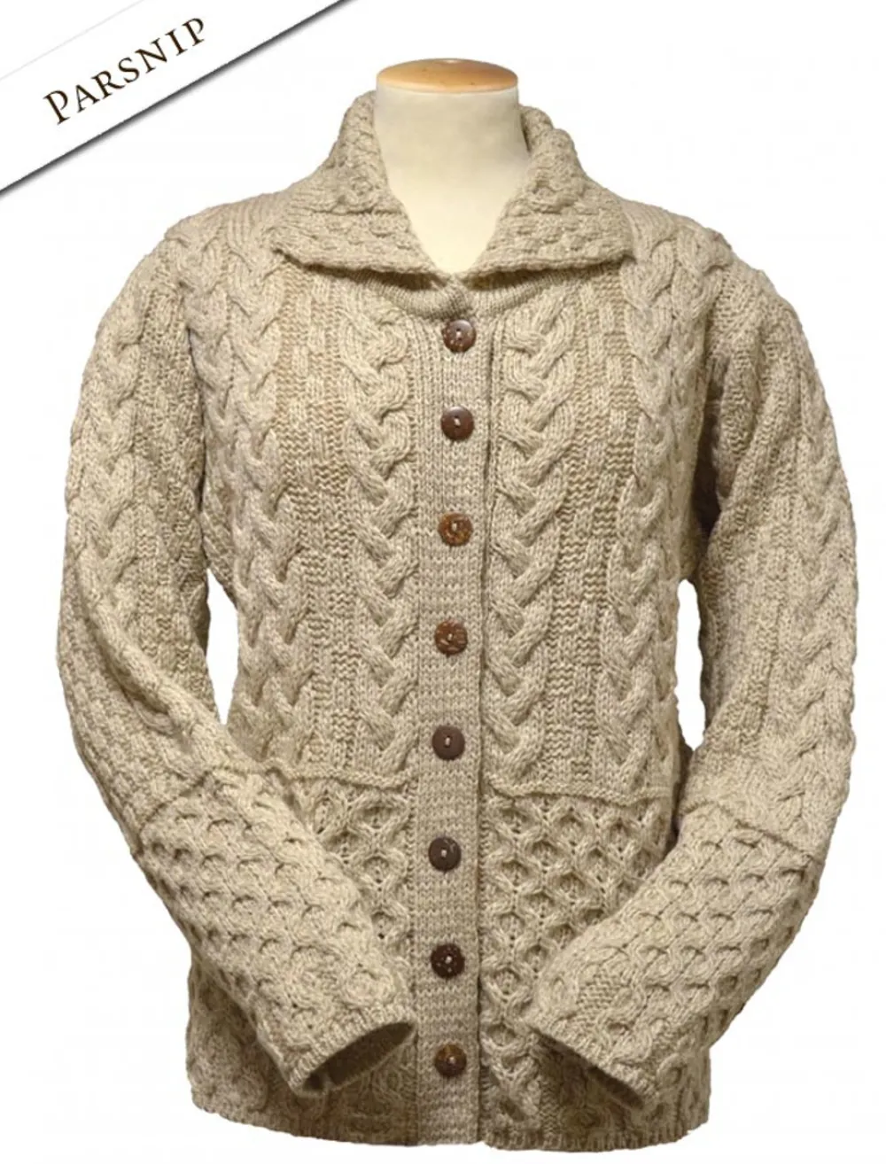 Glenaran Cardigans, Jackets & Coatigans^Honeycomb Button-Up Cardigan