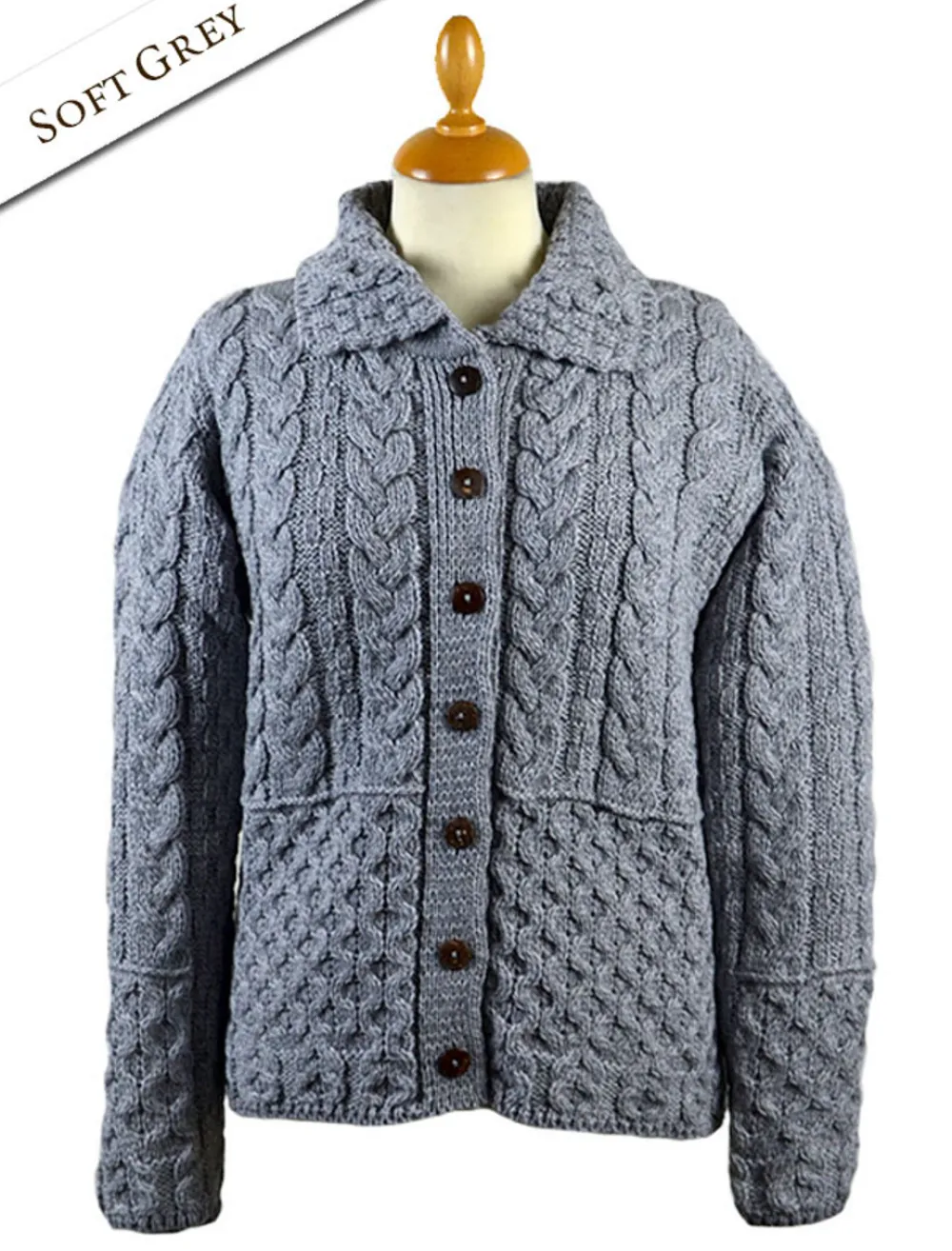 Glenaran Cardigans, Jackets & Coatigans^Honeycomb Button-Up Cardigan