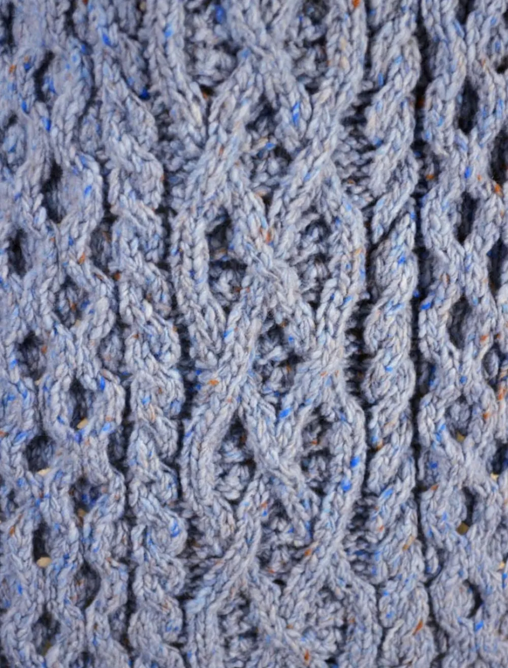 Glenaran Knitted Wool Scarves^Men's Wool Cashmere Aran Honeycomb Scarf