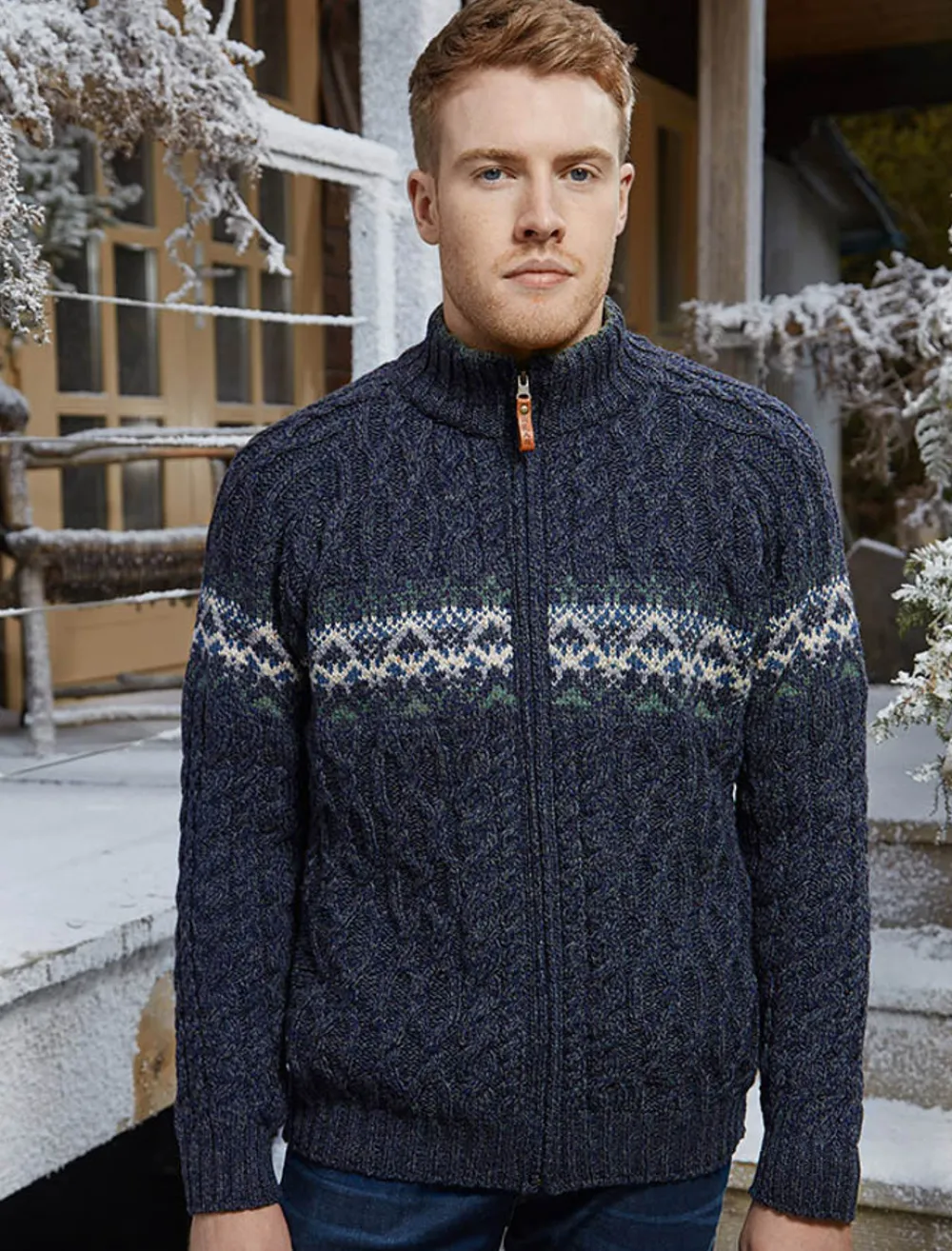 Glenaran Cardigans, Jackets & Coats^Men's Full Zip Cardigan with Pockets