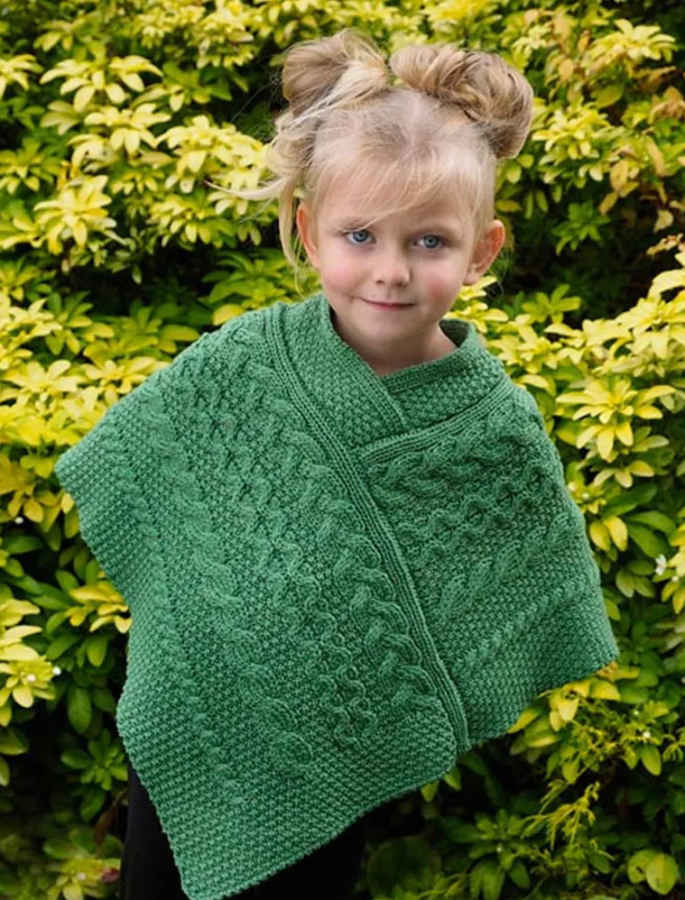 Glenaran Sweaters, Cardigans & Jackets^Kids Cable Knit Aran Poncho